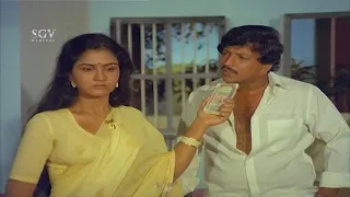 Lover Gives Money and Insults Vishnuvardhan | Ee Jeeva Ninagaagi Kannada Movie Part 6 | Urvashi