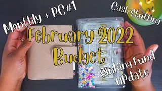 FEBRUARY 2022 | CASH STUFFING + SINKING FUND |  PAYCHECK #1 | LOW INCOME | BLESSED LEGACY STUDIO