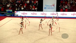 Spain (ESP) - 2019 Rhythmic Junior Worlds, Moscow (RUS) - Qualifications 5 Ribbons