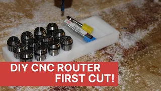 DIY CNC Router - First cut - 21.5mm POM