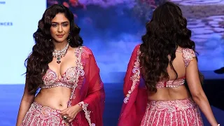 Mrunal Thakur Sets Ramp On Fire In Lehenga at Bombay Times Fashion Week 2024