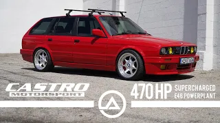 Supercharged E30 Touring Wagon Making 470 hp at the Wheels!!