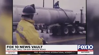 FOX10 News Vault: Boat propeller causes tanker truck fuel spill in 1977