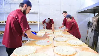 12 types of bread are baked in large Uzbek bakery