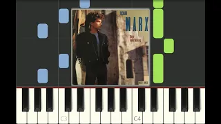 piano tutorial "RIGHT HERE WAITING" by Richard Marx, 1989, with free sheet music