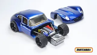 1961JAGUAR E-TYPE COUPE - MATCHBOX CUSTOM RESTOMOD