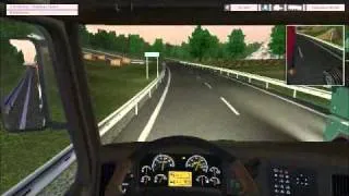 Euro Truck simulator. Lyon - Bordeaux Volvo 700