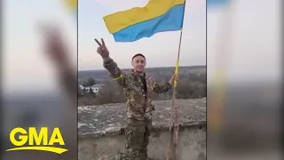 Ukrainian soldiers move into Kherson after Russians retreat l GMA