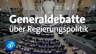 Generaldebatte im Bundestag: Statements und Analysen