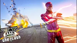 The Flash Save The World! Stops Nuke and Teleportation (GTA 5 Flash Mod)
