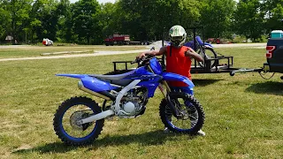 First ride on the new 2023 Yamaha YZ250F!