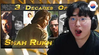 Korean Reacts To 3 Decades Of SRK | Tribute To The Legend Of Indian Cinema 2022 | SRK SQUAD