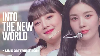 (g)i-dle X Iz*One X Weki Meki  •  INTO THE NEW WORLD  •  Line Distribution