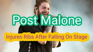 POST MALONE TAKES TERRIBLE FALL ONSTAGE ...Medics Help Him Off, Fans Confused