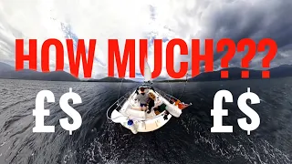 ⚓💲COST OF SAILING AROUND THE UK. Ep. 33. Let's talk money, moorings, fuel and food.