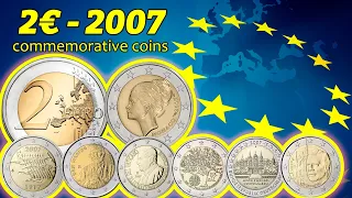 2 Euro 2007 - Commemorative coins - value, mintage, rare - coin overview (big video)