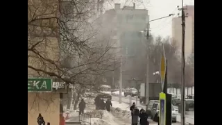 Пожар на улице Гостёнская в Белгороде / 06.02.2019г.
