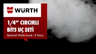 1/4 CIRCIRLI BİTS UÇ SETİ REINHOLD WÜRTH İMZALI - 8 PARÇA