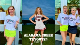 UNIVERSITY OF ALABAMA CHEERLEADING TRYOUTS!! round 1!