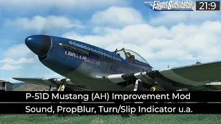 P-51D Mustang (AH) - Mod für Sound u.m. ★ FLIGHT SIMULATOR Deutsch