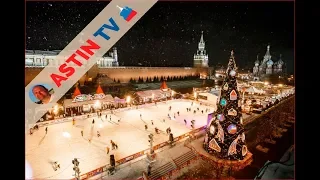 Moscow. GUM-Skating rink 2020. The Kremlin. Red Square.