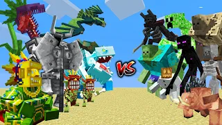 MOWZIE'S MOBS vs ALL MUTANT MOBS / Minecraft Mob Battle