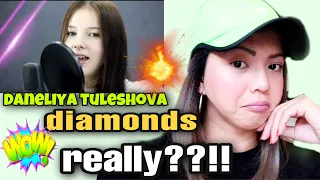 DANELIYA TULESHOVA - DIAMONDS (RIHANNA COVER) || REACTION!
