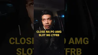 CLOS3 NA PO ANG SLOT NG LTFRB