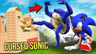 Can CURSED SONIC break into my FORT?! (Garry's Mod Sandbox)