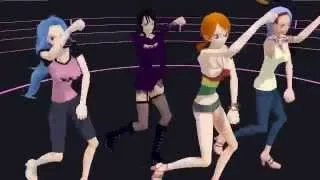 Nami,Nojiko,Robin,Vivi One piece shake it off