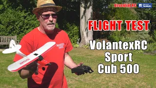CHALLENGING BACK YARD/GARDEN FLYING !!! VOLANTEX RC SPORT CUB 500: ESSENTIAL RC FLIGHT TEST