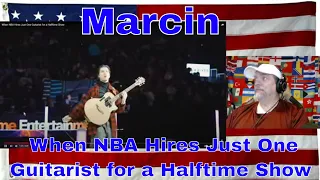 Marcin - When NBA Hires Just One Guitarist for a Halftime Show - REACTION