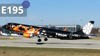 Spotting in Lviv | Embraer ERJ-195 (Belavia) TANKOLET LIVERY + (B738, E175...)