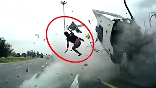 TOP MISS CAPTURED - Ultimate Near Death Video Compilation 2024- CAR CRASHING COMPILATION #1