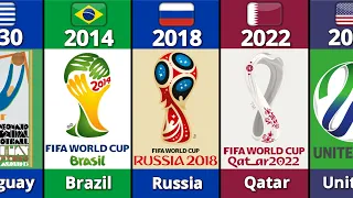 Fifa World Cup All Host Countries 1930 - 2026. Qatar, Brazil, Russia