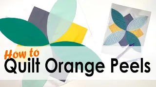 How to Quilt Orange Peels with On Williams Street - Online Quilting Bee Block 5