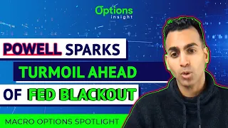 Powell Sparks Market Turmoil Ahead of Fed Blackout Period | Macro Options Spotlight