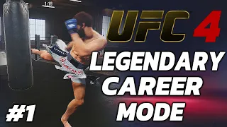 The A.I. is MURDER! UFC 4 Legendary Career Mode #1