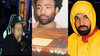 DJ Akademiks reacts to Drake responding to Childish Gambino’s “this is America” diss at his show