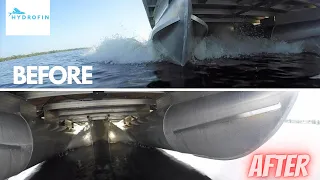 Before and after video on a 18' SunTracker with a 60HP