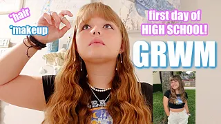 my FIRST DAY of High School **freshman year** (grwm + school vlog)