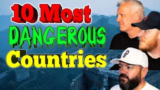 10 Most Dangerous Countries for Americans or Westerners REACTION!! | OFFICE BLOKES REACT!!