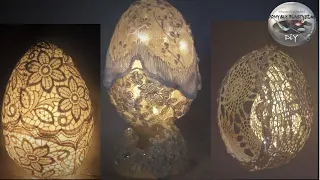 How to make openwork lace Easter eggs - DiY Art Ideas