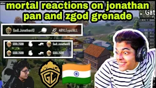 mortal reactions on jonathan pan in pmgc | mortal about zgod granade gonna wrong