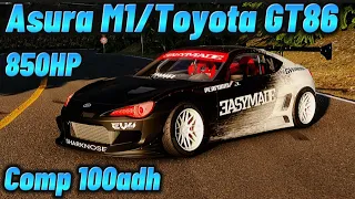 Asura M1/Toyota GT86 100adh Comp Tune CarX Drift Racing Online!#carx #drift #viral #trending #tuning