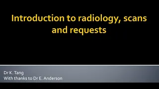 FY1 Survival Tips: Radiology and Chest X Ray interpretations