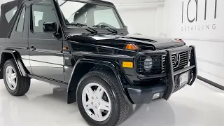 DRY ICE CLEANING / DETAILING Super Rare Mercedes-Benz G500 Cabriolet