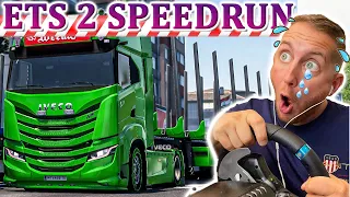 ETS 2 Speedrun: IVECO Holztransport: Das härteste Rennen was ich je hatte! - Euro Truck Simulator 2