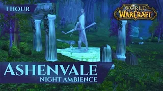 Vanilla Ashenvale - Night Ambience ASMR (1 hour, 4K, World of Warcraft Classic)