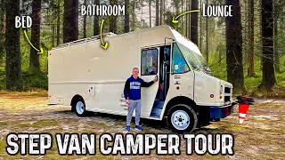 STEALTH Step Van Camper TOUR - Bread Truck Converted into Mobile Tiny Home